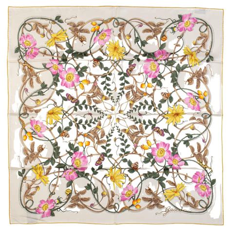 gucci scarf butterfly|gucci silk scarf sale.